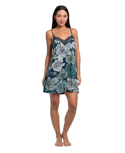 Linea Donatella Women's Tulip Garden Print Knit Chemise