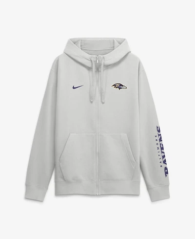 Nike Men's Baltimore Ravens Cool Down Club Full-Zip Scuba Hood Hoodie