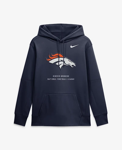 Nike Men's Big & Tall Denver Broncos Toss Sweep Graphic Dri-fit Hoodie
