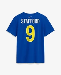 Nike Men's Los Angeles Rams Matthew Stafford Screen-Print Graphics Mesh Details T-Shirt