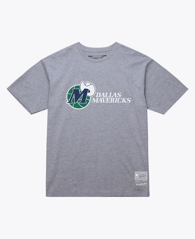 Mitchell & Ness Men's and Women's Dallas Mavericks Hardwood Classics Arch Screen-Print Graphics T-Shirt
