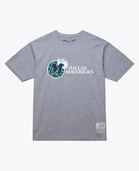 Mitchell & Ness Men's and Women's Dallas Mavericks Hardwood Classics Arch Screen-Print Graphics T-Shirt