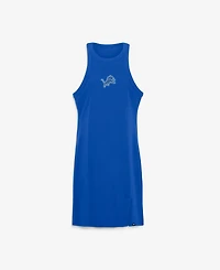 Fanatics Women's Detroit Lions Push Beyond Ribbed Slim-Fit Crewneck Sleeveless Dress