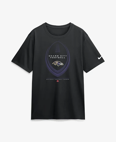 Nike Men's Big & Tall Baltimore Ravens Legend Icon Dri-fit Screen-Print T-Shirt