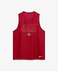 Nike Men's Kickoff Miler San Francisco 49ers Screen Print Sleeveless Tank Top