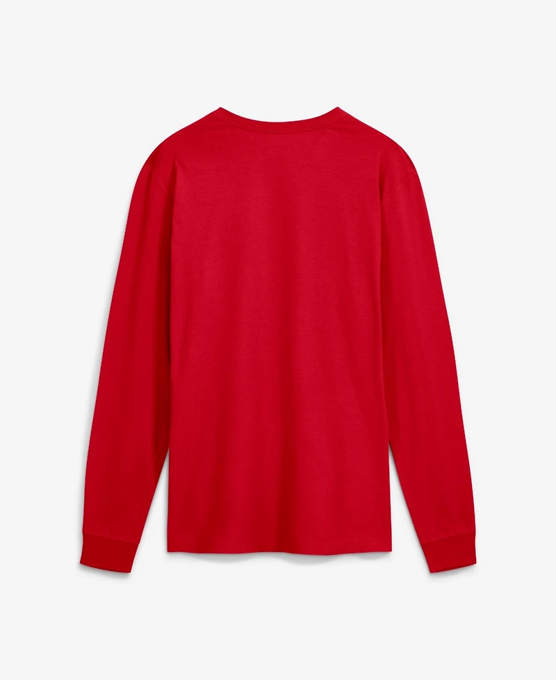 Nike Men's Ohio State Buckeyes Sideline Long-Sleeve Crewneck Screen-Print T-Shirt