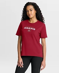 Fanatics Women's San Francisco 49ers Fade Legacy Relaxed-Fit T-Shirt