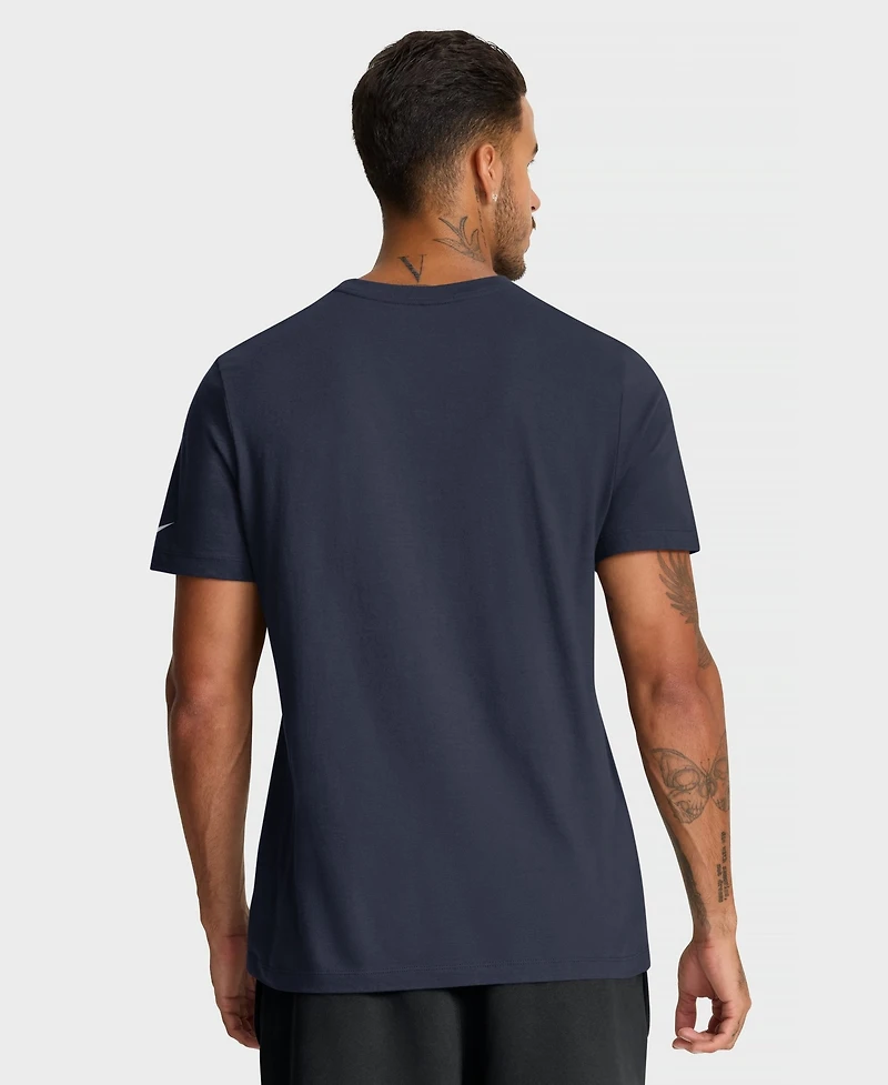 Nike Men's Denver Broncos Logo Essential Screen-Print Crew Neck T-Shirt