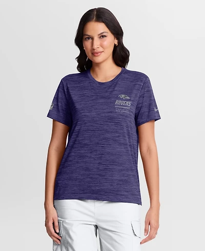 Nike Women's Baltimore Ravens Sideline Velocity Dri-fit T-Shirt