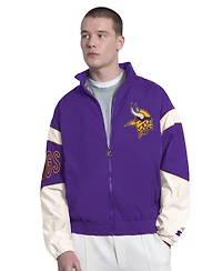Starter Men's Minnesota Vikings The Gust Full-Zip Color-Block Hooded Jacket