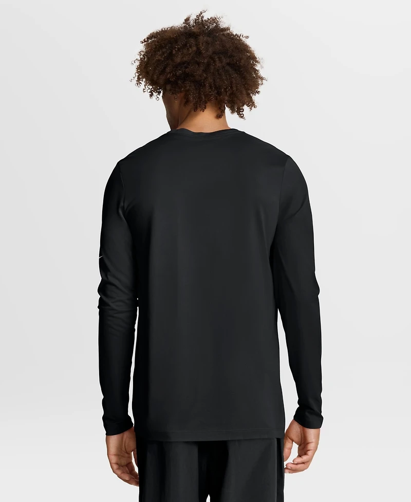 Nike Men's New Orleans Saints Legend Icon Long-Sleeve Regular-Fit Crewneck T-Shirt