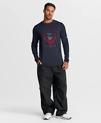 Nike Men's Houston Texans Legend Icon Screen-Print Graphics Long Sleeve T-Shirt