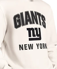 Msx by Michael Strahan Men's Cream New York Giants Finish Line Sweatshirt