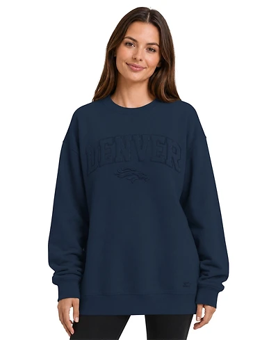 Starter Women's Denver Broncos Oversized Fleece Sweatshirt
