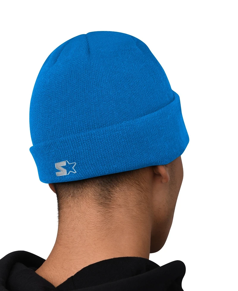 Starter Men's Detroit Lions Graphic Fleece-Lined Hoodie and Cuffed Knit Hat, 2-Piece Set