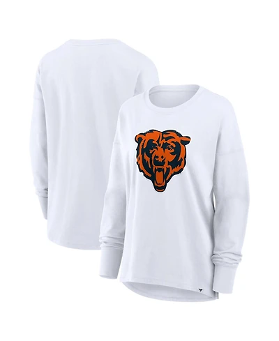 Fanatics Women's Chicago Bears Essential Long-Sleeve Crewneck T-Shirt