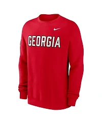 Nike Men's Georgia Bulldogs 2026 Sideline Club Fleece Crewneck Sweatshirt