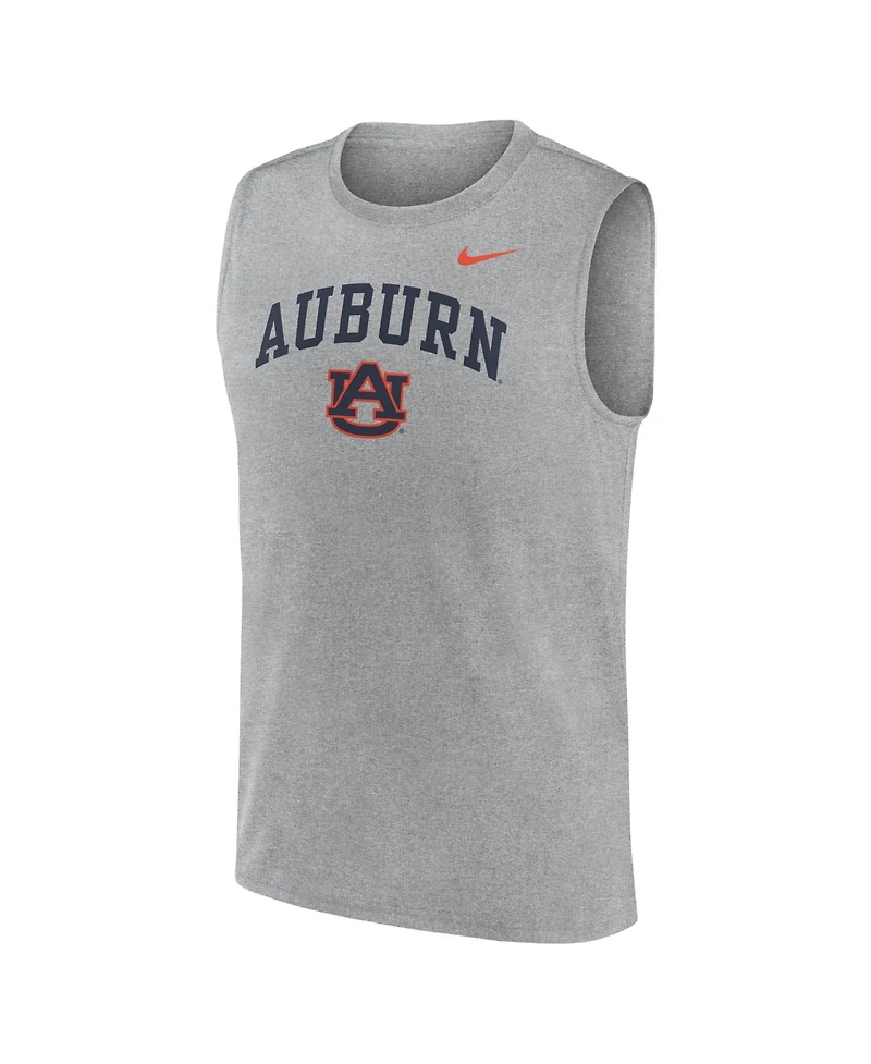 Nike Men's Auburn Tigers Primetime Arch Legend Sleeveless Screen-Print Graphics Muscle Tank Top