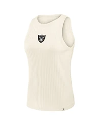 Fanatics Women's Las Vegas Raiders Star Play Ribbed Crewneck Tank Top