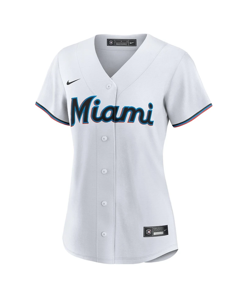 Nike Women's Eury Perez Miami Marlins Replica Short-Sleeve Jersey