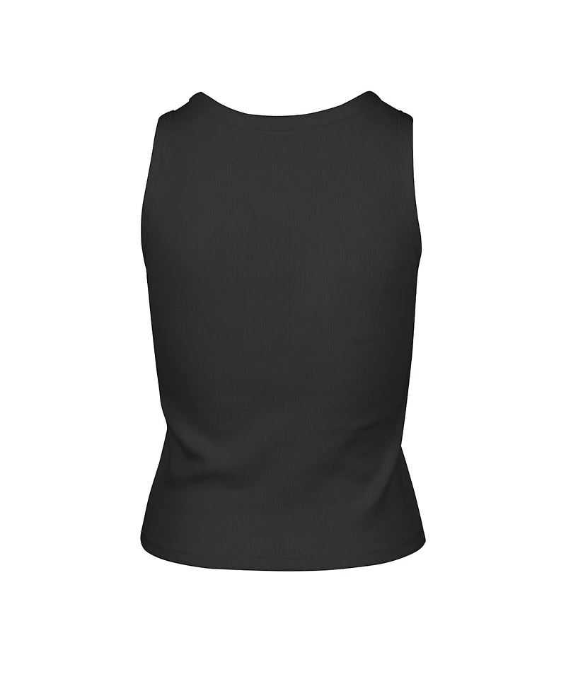 '47 Brand Women's Tampa Bay Buccaneers Sleeveless Ribbed Cropped Cotton-Blend Tank Top