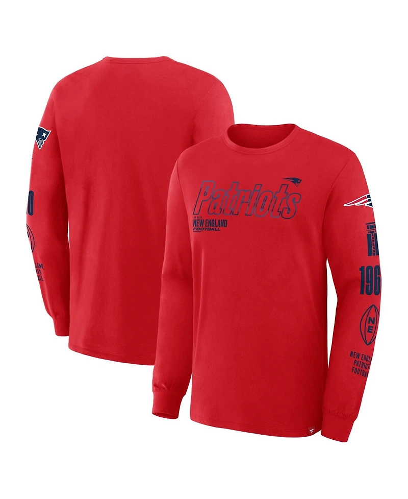 Fanatics Men's New England Patriots Legacy Crew-Neck Long-Sleeve T-Shirt