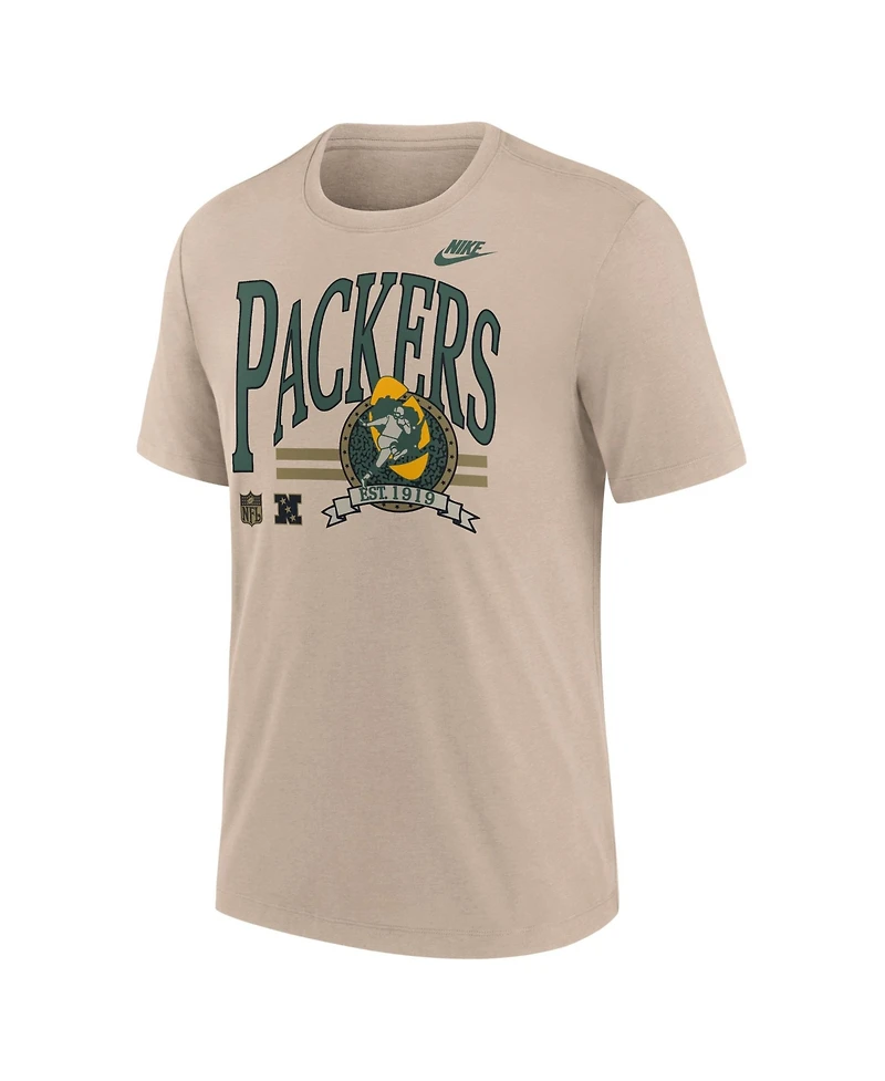 Nike Men's Green Bay Packers Rewind Tri-Blend Retro T-Shirt