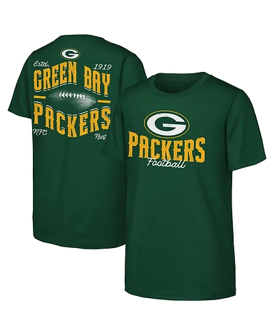 Outerstuff Boys' and Girls' Green Bay Packers Top Pick Crewneck T-Shirt