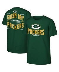 Outerstuff Boys' and Girls' Green Bay Packers Top Pick Crewneck T-Shirt