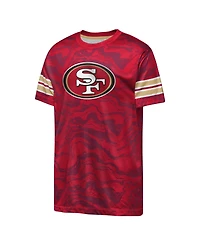 Outerstuff Boys' and Girls' San Francisco 49ers Slant Route Short-Sleeve Crewneck T-Shirt