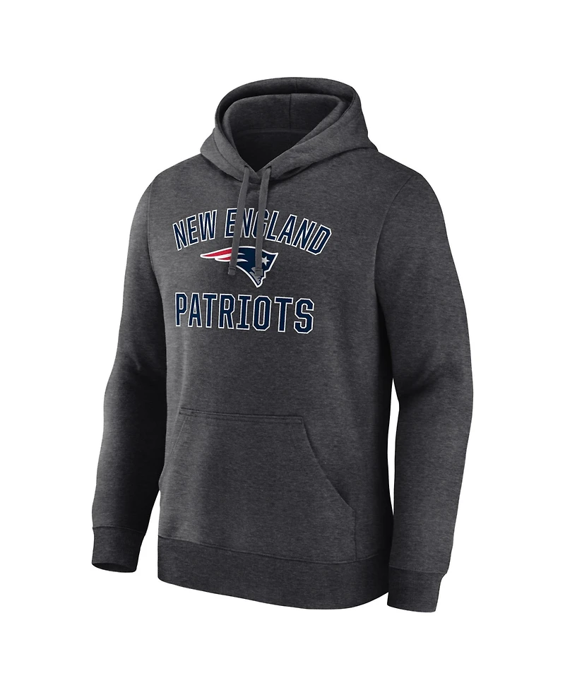 Logo Athletic Men's New England Patriots Arch Victory Graphic Pullover Fleece Hoodie