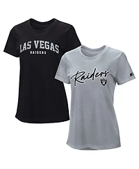 Starter Women's Las Vegas Raiders 2-Piece T-Shirt Set