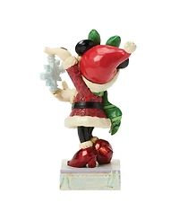 Jim Shore Disney Traditions Minnie with Snowflake Figurine