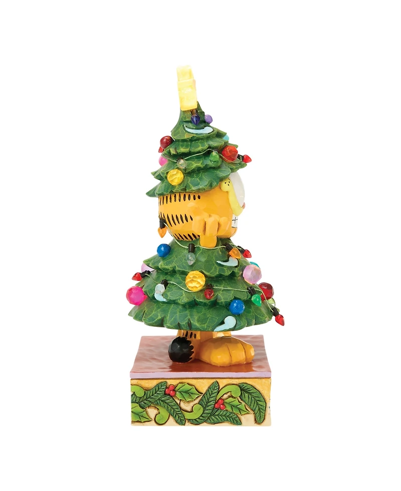 Jim Shore Garfield Dressed as Christmas Tree Figurine