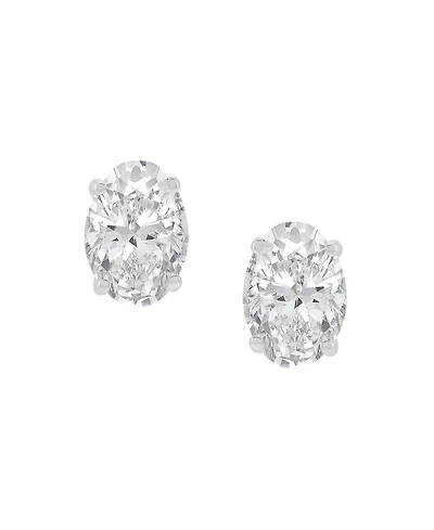 Macy's Igi Certified Lab-Grown Diamond Stud Earrings (1 ct. t.w.) in 14k White Gold