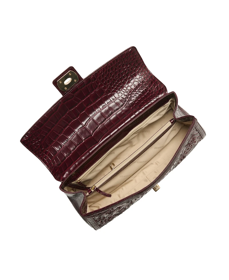 Brahmin Dayan Marymere Medium Leather Satchel Handbag