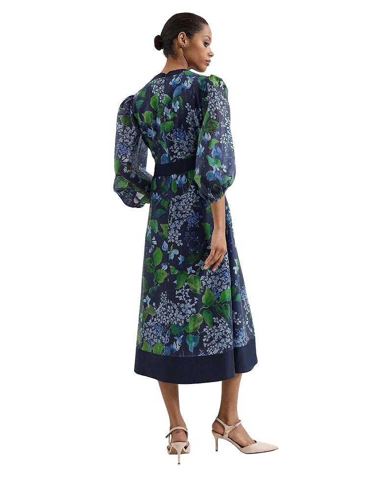Phase Eight Women's Nixie Printed Midi Wrap Dress
