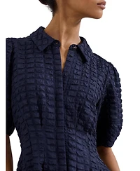 Phase Eight Women's Yasmine Collared Puff Sleeve Midi Dress