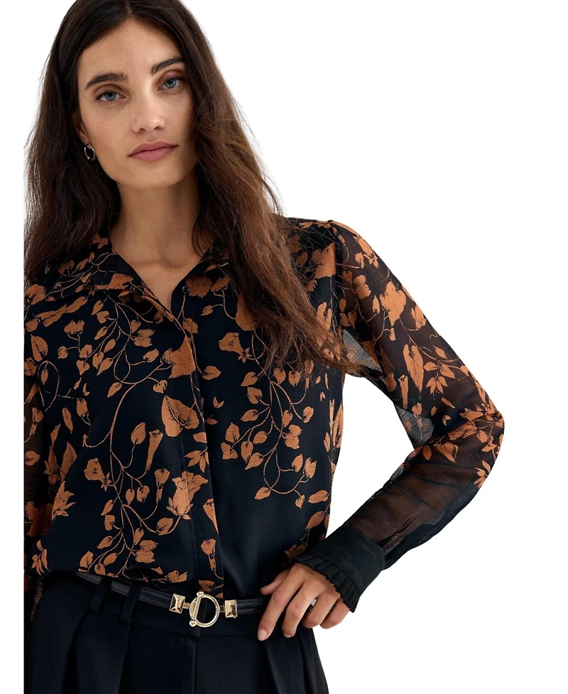 Phase Eight Women's Clenence Floral Sheer Blouse