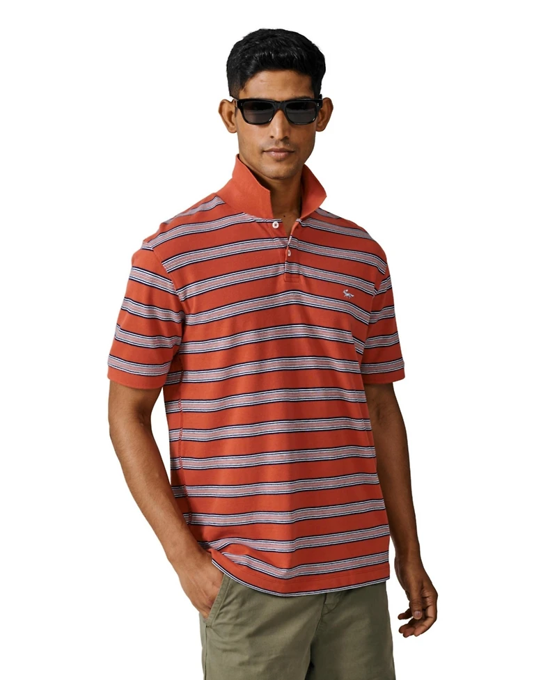 Aubin Men's Blair Pique Stripe Polo Shirt