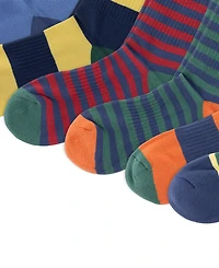 Polo Ralph Lauren Men's Litchfield Bear Ribbed Crew Socks, 6-Pack