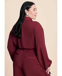 Eloquii Women's Plus Size High Low Hem Tunic