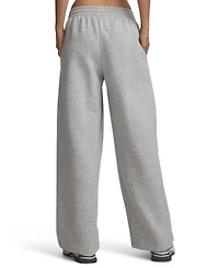 Under Armour Women's Rival Pleated Varsity Wide-Leg Relaxed-Fit Sweatpants