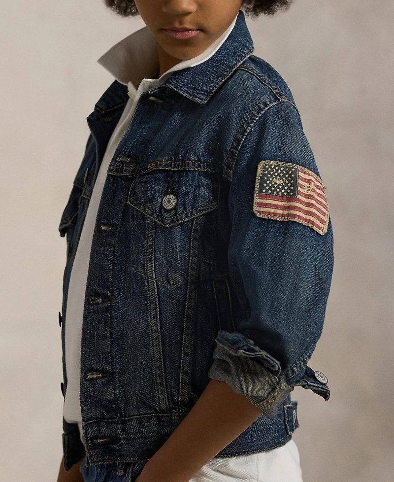 Polo Ralph Lauren Big Boys Denim Cotton Trucker Jacket