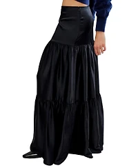 Free People Women's Juliette Satin A-Line Maxi Skirt