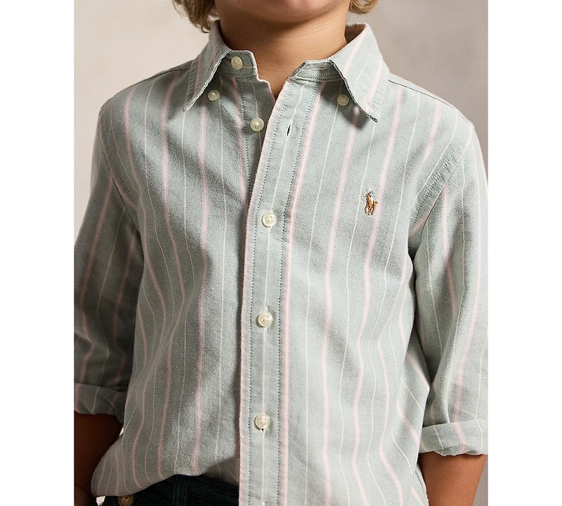 Polo Ralph Lauren Boys' 2T-7 Cotton Oxford Shirt and Corduroy Pants, 2-Piece Set