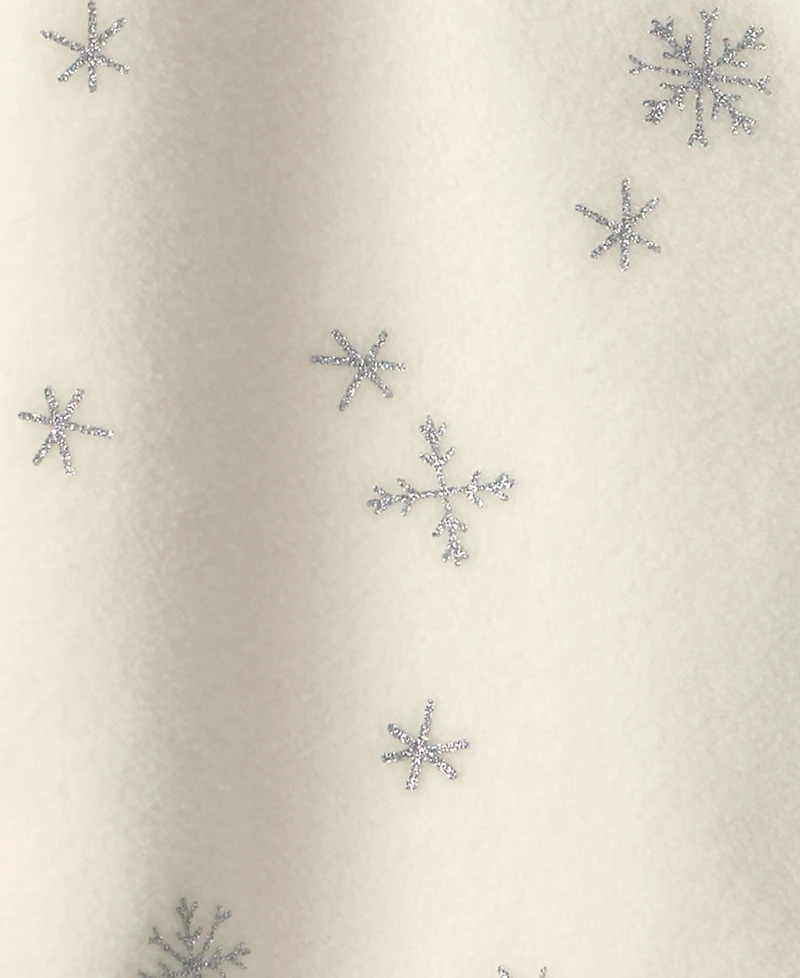 Carter's Baby Girls' 2-Way Zip Snowflake Fleece Sleep & Play Pajamas