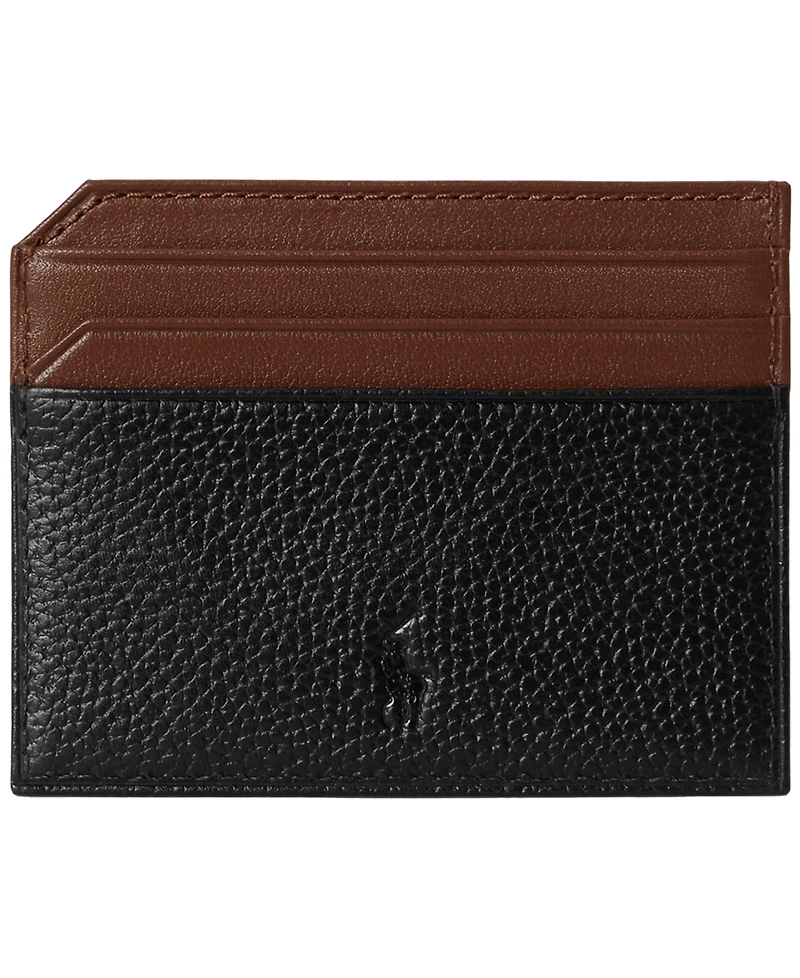 Polo Ralph Lauren Two-Tone Leather Card Case