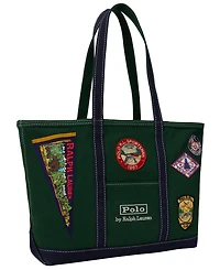 Polo Ralph Lauren Logo-Patch Outdoors-Inspired Canvas Tote