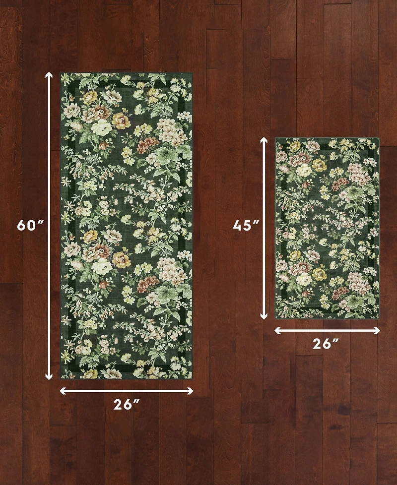 Laura Ashley Serene Dream Floral 2-Piece Rug Set
